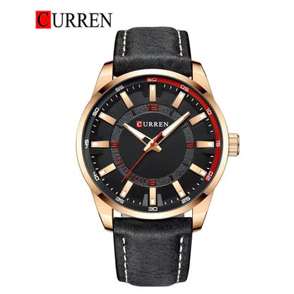 CURREN 8390 Men's Leather Straps Watch