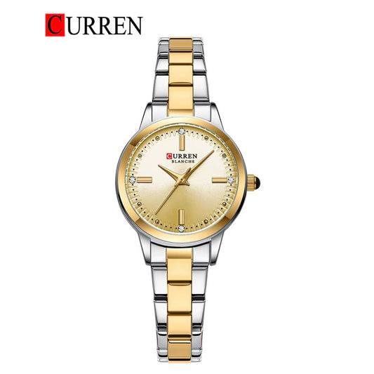 CURREN Original Brand Stainless Steel Band Wrist Watch For Women With Brand (Box & Bag)-9094