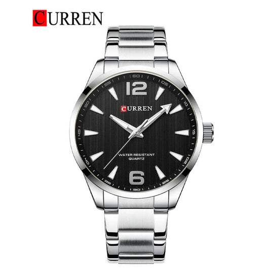 CURREN Original Brand Stainless Steel Band Wrist Watch For Men With Brand (Box & Bag)-8434