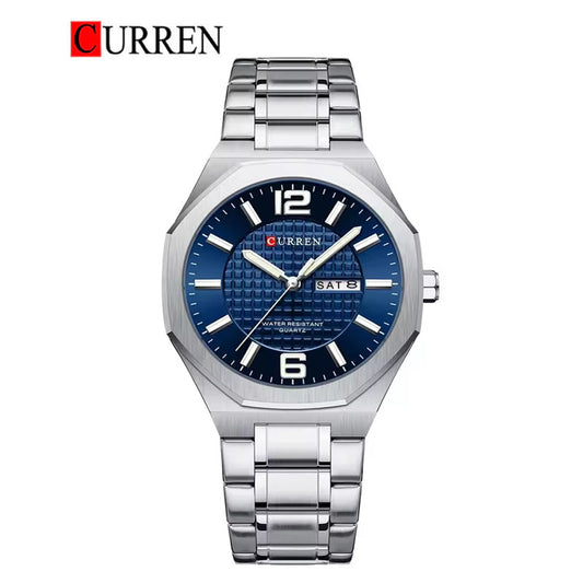 CURREN Original Brand Stainless Steel Band Wrist Watch For Men With Brand (Box & Bag)-8476