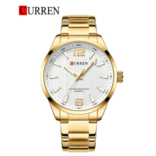 CURREN Original Brand Stainless Steel Band Wrist Watch For Men With Brand (Box & Bag)-8434