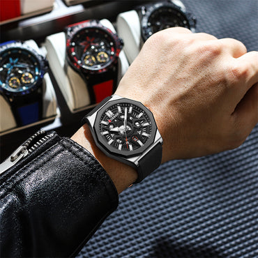 CURREN 8437 Men's Rubber Straps Watch