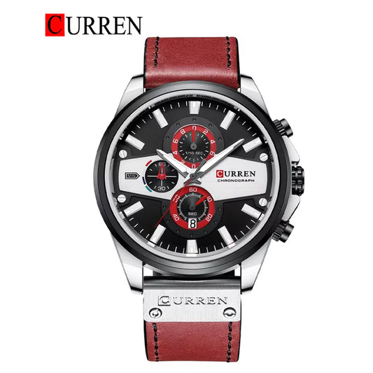 CURREN 8394 Men's Leather Straps Watch
