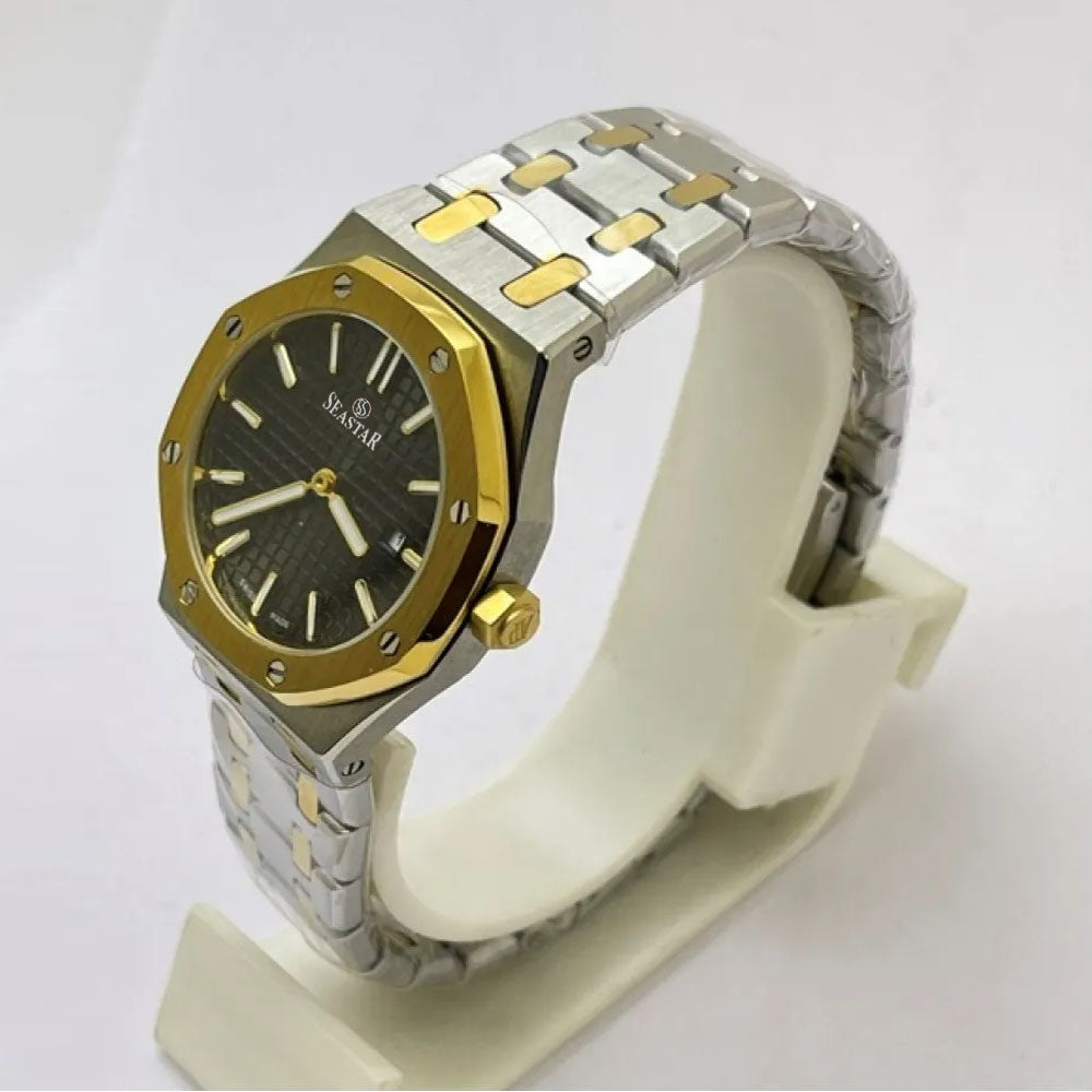 SEASTAR Original Brand Stainless Steel Band Wrist Watch For Men With Brand (Box & Bag)-A51MO49D