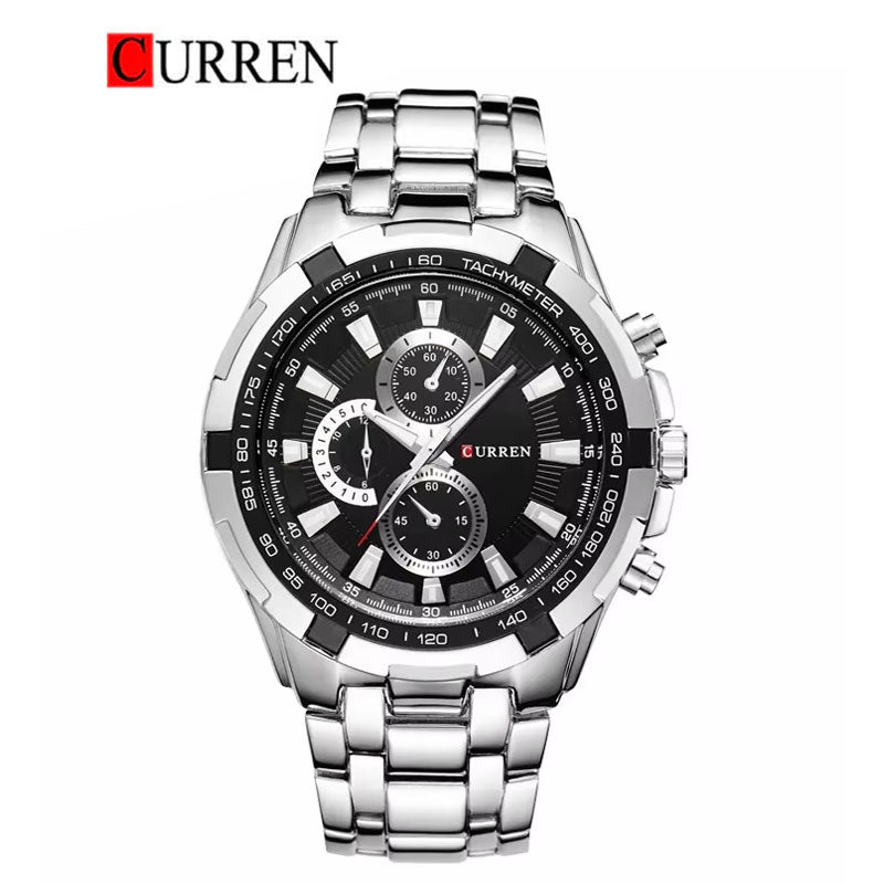 CURREN Original Brand Stainless Steel Band Wrist Watch For Men With Brand (Box & Bag)-8023