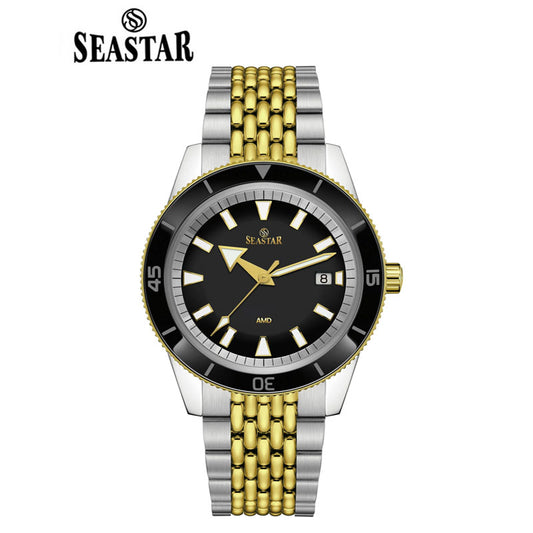 SEASTAR Original Brand Stainless Steel Band Wrist Watch For Men With Brand (Box & Bag)-2415