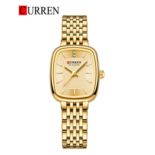 CURREN Original Brand Stainless Steel Band Wrist Watch For Women With Brand (Box & Bag)-9093