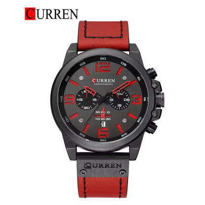 CURREN 8314 Men's Leather Straps Watch