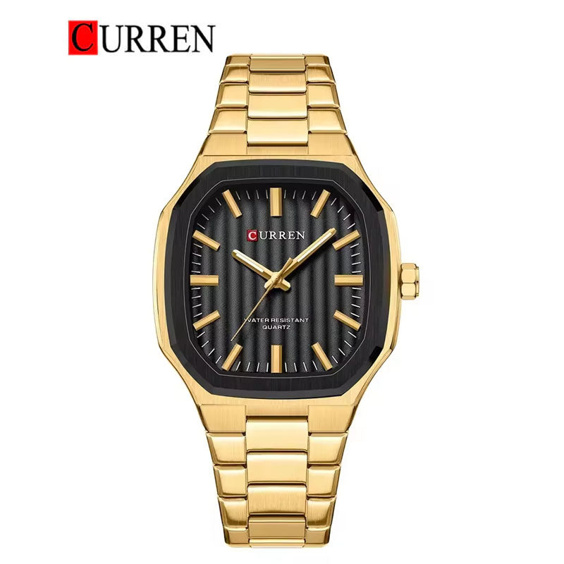 CURREN Original Brand Stainless Steel Band Wrist Watch For Men With Brand (Box & Bag)-8458