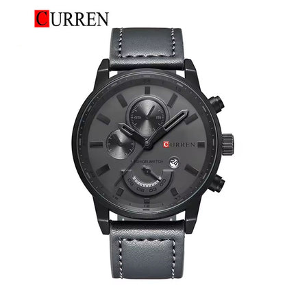 CURREN 8217 Men's Leather Straps Watch
