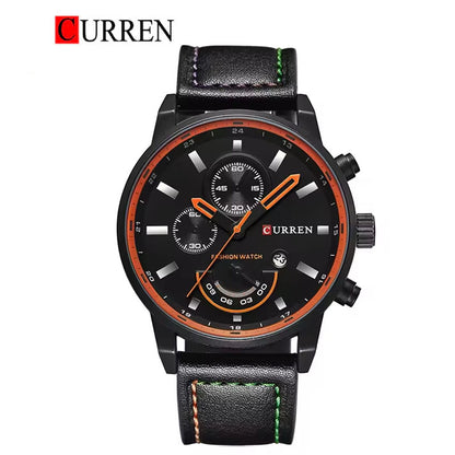 CURREN 8217 Men's Leather Straps Watch