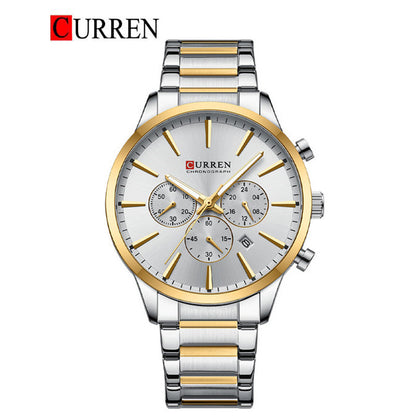 CURREN Original Brand Stainless Steel Band Wrist Watch For Men With Brand (Box & Bag)-8435