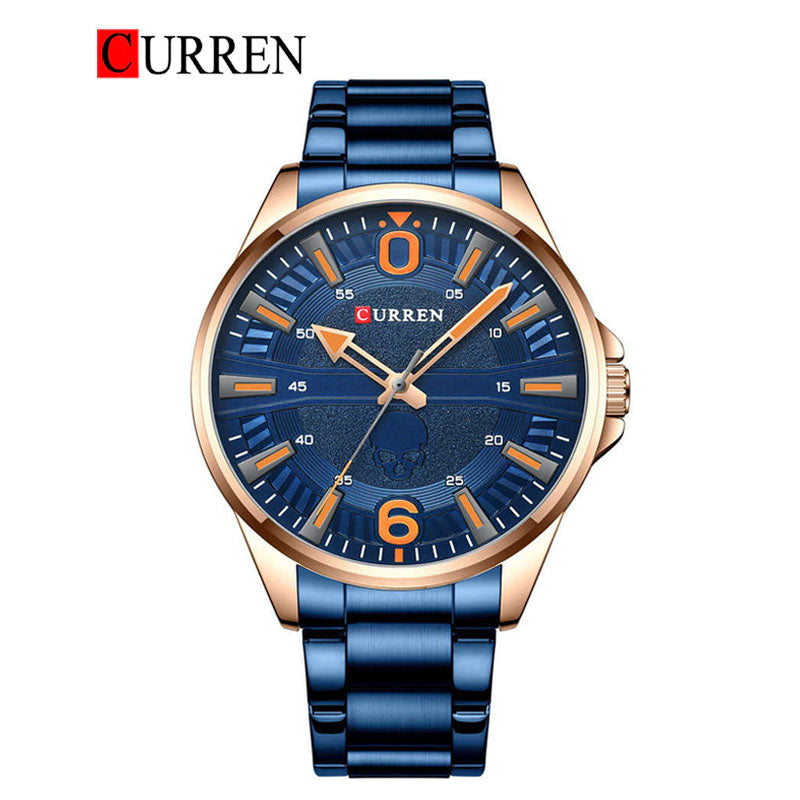 CURREN Original Brand Stainless Steel Band Wrist Watch For Men With Brand (Box & Bag)-8389