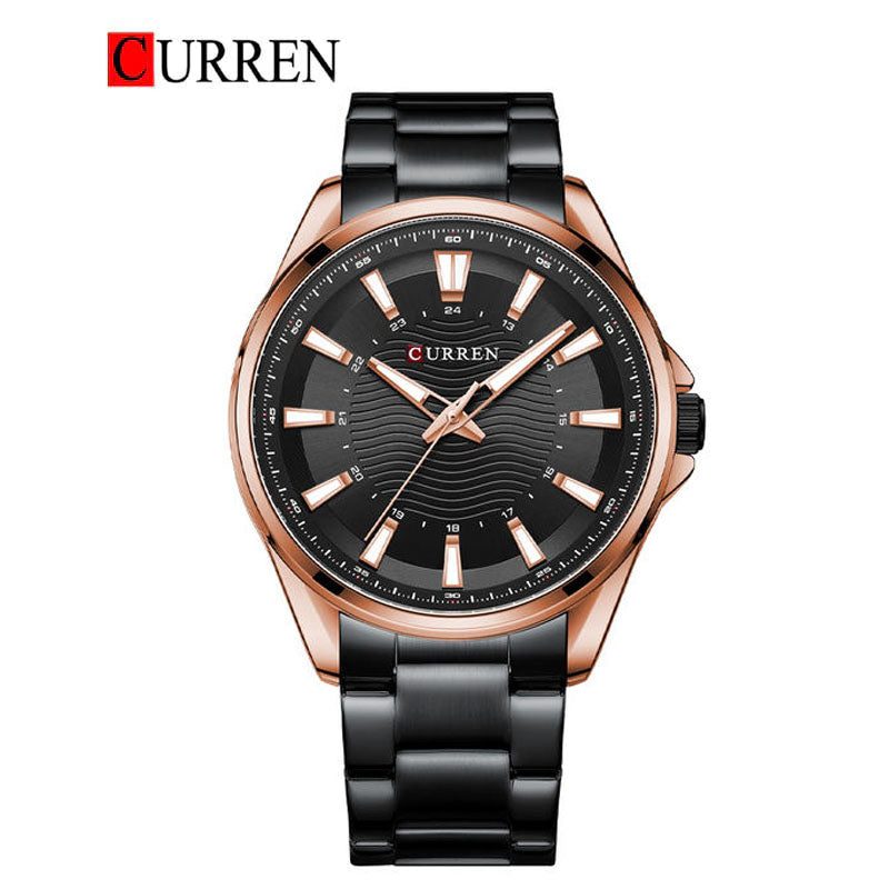 CURREN Original Brand Stainless Steel Band Wrist Watch For Men With Brand (Box & Bag)-8424