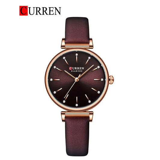CURREN 9081 Women's Leather Straps Watch