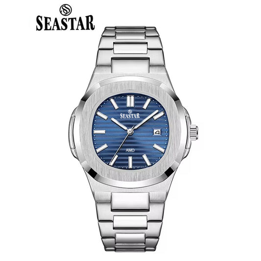 SEASTAR Original Brand Stainless Steel Band Wrist Watch For Men With Brand (Box & Bag)-A94M089D