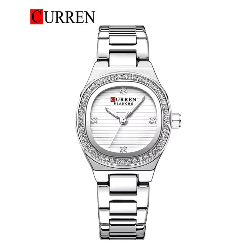 CURREN Original Brand Stainless Steel Band Wrist Watch For Women With Brand (Box & Bag)-9101