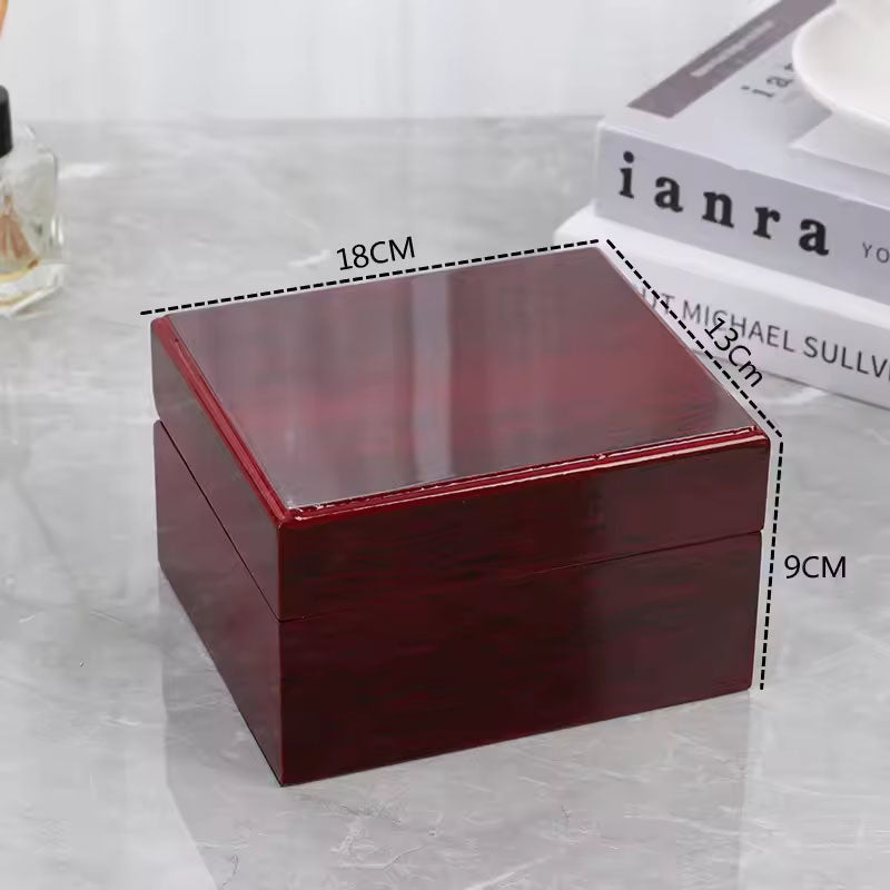 CURREN Original Red Wooden Storage Case For Gift Box Packing