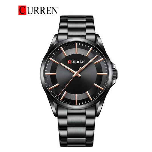 CURREN Original Brand Stainless Steel Band Wrist Watch For Men With Brand (Box & Bag)-8429