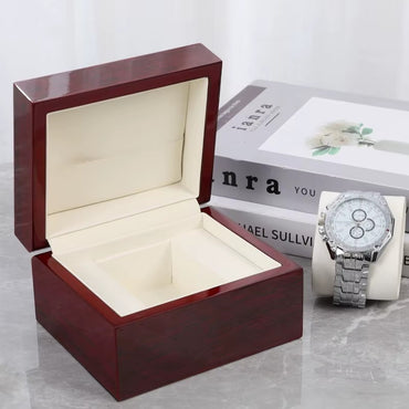 CURREN Original Red Wooden Storage Case For Gift Box Packing Watch For Box Men & Women