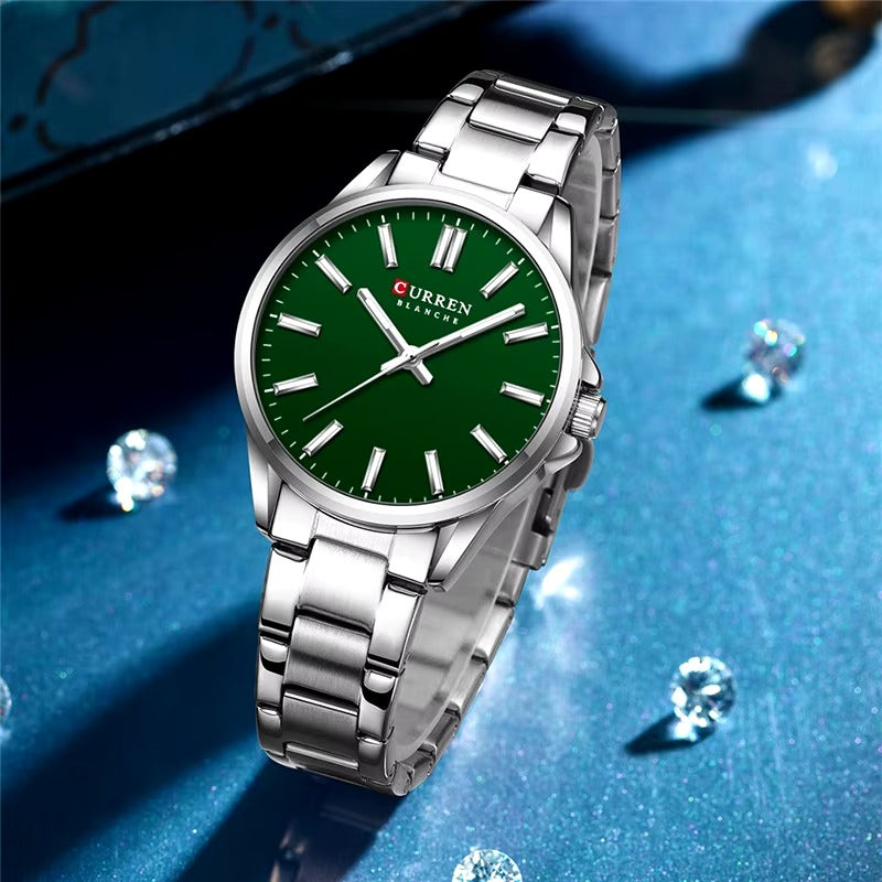 CURREN Couples Stainless Steel Watch