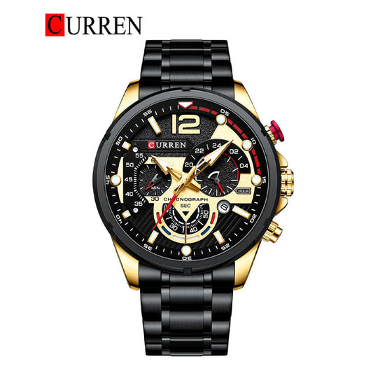 CURREN 8395 Men's Stainless Steel Watch