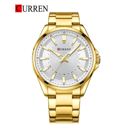 CURREN Original Brand Stainless Steel Band Wrist Watch For Men With Brand (Box & Bag)-8424