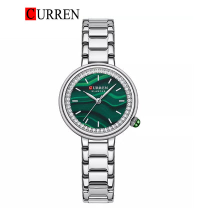 CURREN Original Brand Stainless Steel Wrist Watch For Women With Brand (Box & Bag)-9089