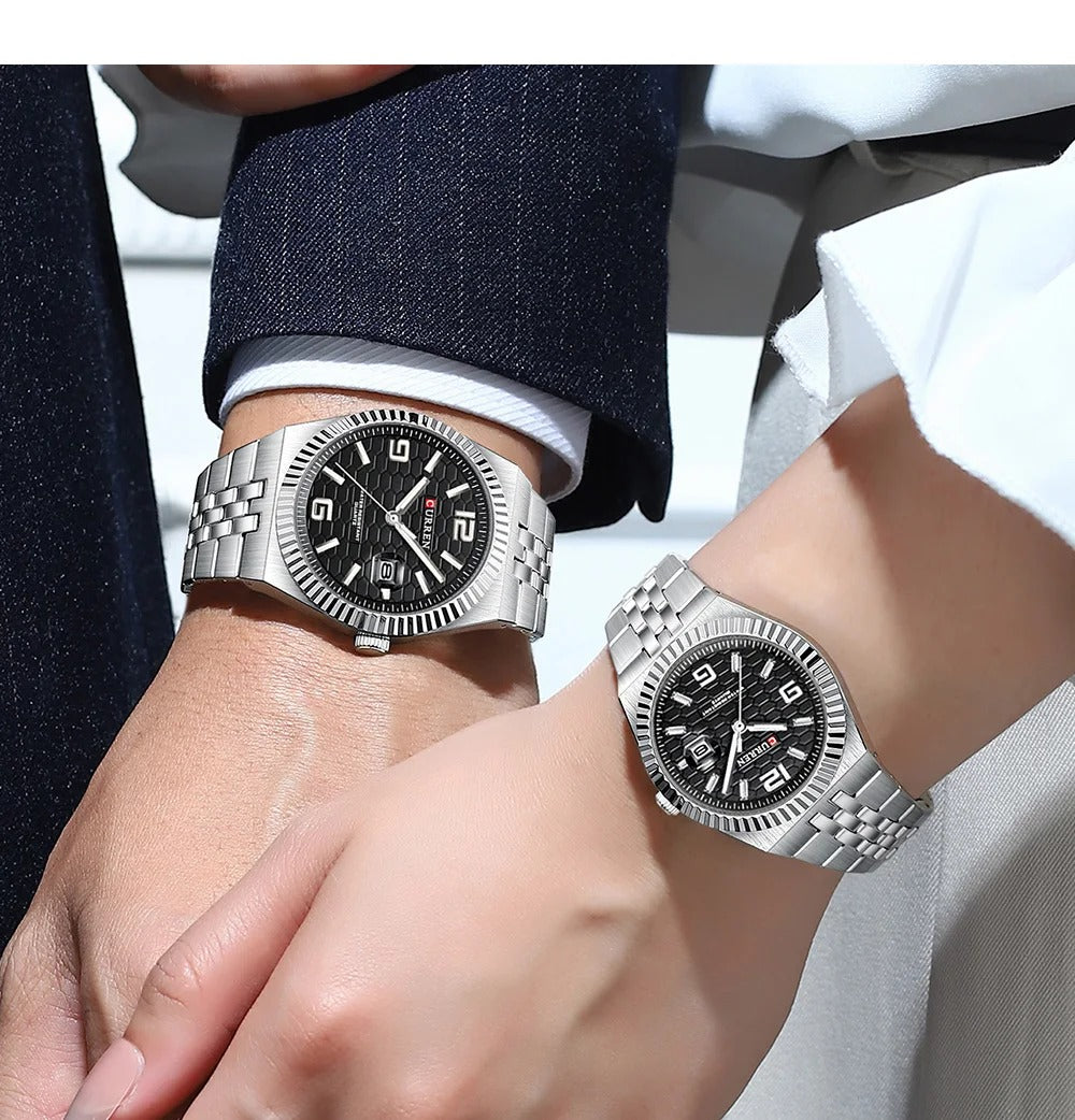 CURREN New Arrival Couples Stainless Steel Watch
