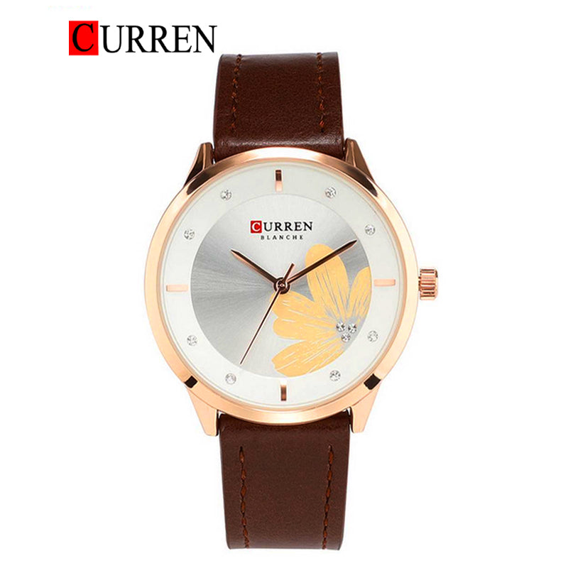 CURREN 9048 Women's Leather Straps Watch