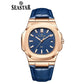 SEASTAR Original Brand Leather Straps Wrist Watch For Men With Brand (Box & Bag)-A94M089D