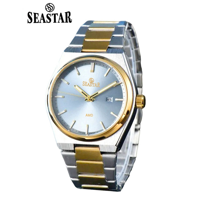 SEASTAR Original Brand Stainless Steel Band Wrist Watch For Men With Brand (Box & Bag)-A50M047D