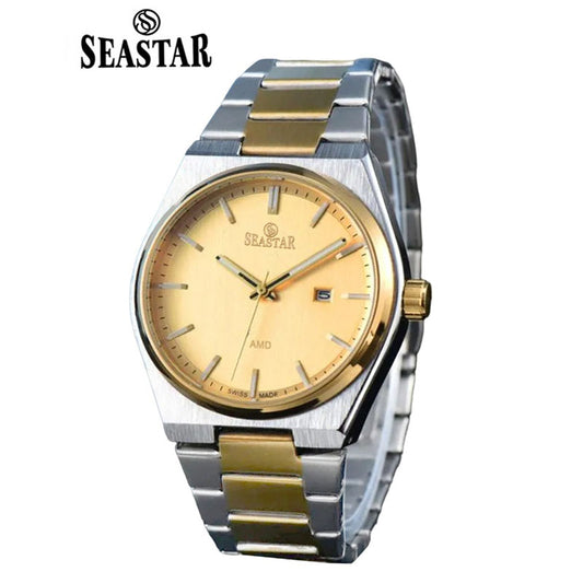 SEASTAR Original Brand Stainless Steel Band Wrist Watch For Men With Brand (Box & Bag)-A50M047D