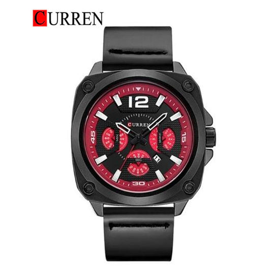 CURREN 8260 Men's Leather Straps Watch