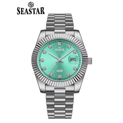 SEASTAR Original Brand Stainless Steel Band Wrist Watch For Men With Brand (Box & Bag)-1111