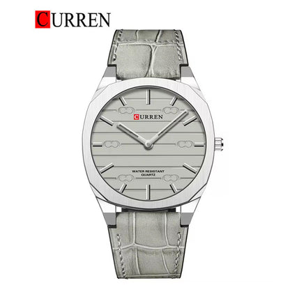 CURREN 8480 Men's Leather Straps Watch