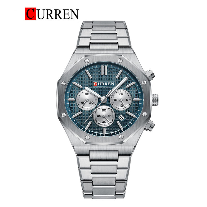 CURREN Original Brand Stainless Steel Band Wrist Watch For Men With Brand (Box & Bag)-8440