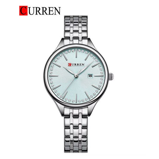 CURREN Original Brand Stainless Steel Band Wrist Watch For Women With Brand (Box & Bag)-9099