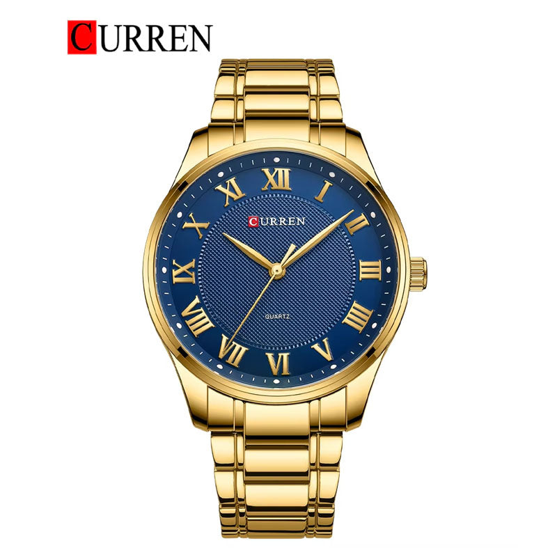 CURREN Original Brand Stainless Steel Band Wrist Watch For Men With Brand (Box & Bag)-8409