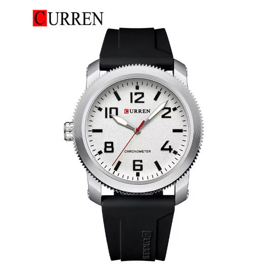 CURREN 8454 Men's Rubber Straps Watch