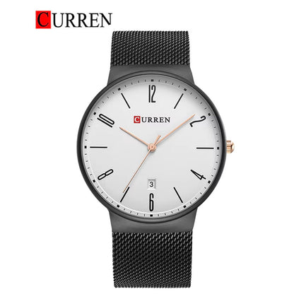 CURREN Original Brand Stainless Steel Band Wrist Watch For Men With Brand (Box & Bag)-8257