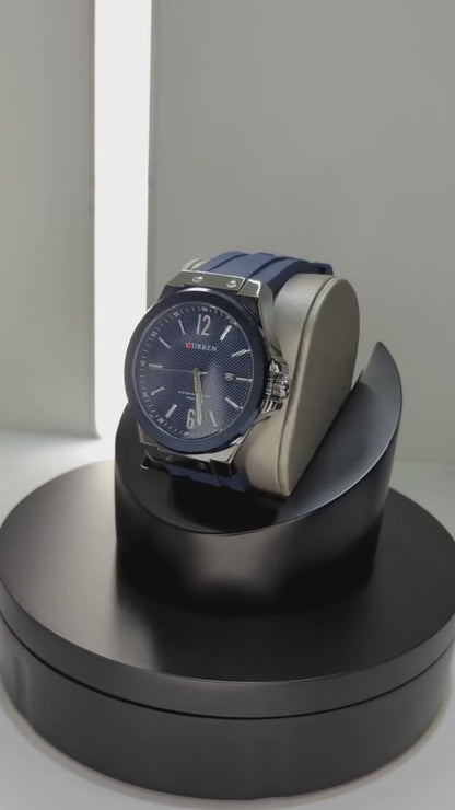 CURREN 8467 Men's Rubber Straps Watch