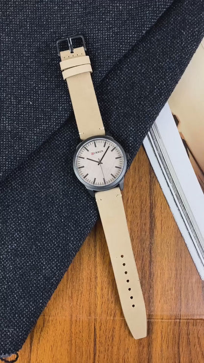 CURREN 8386 Men's Leather Straps Watch