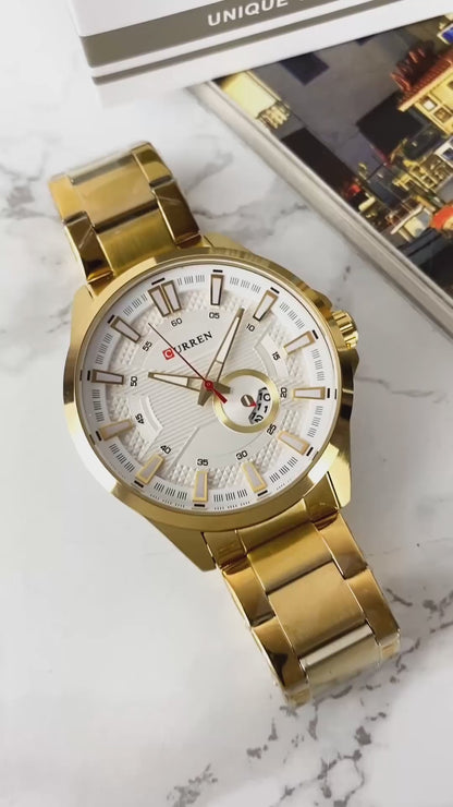 CURREN 8372 Men's Stainless Steel Watch