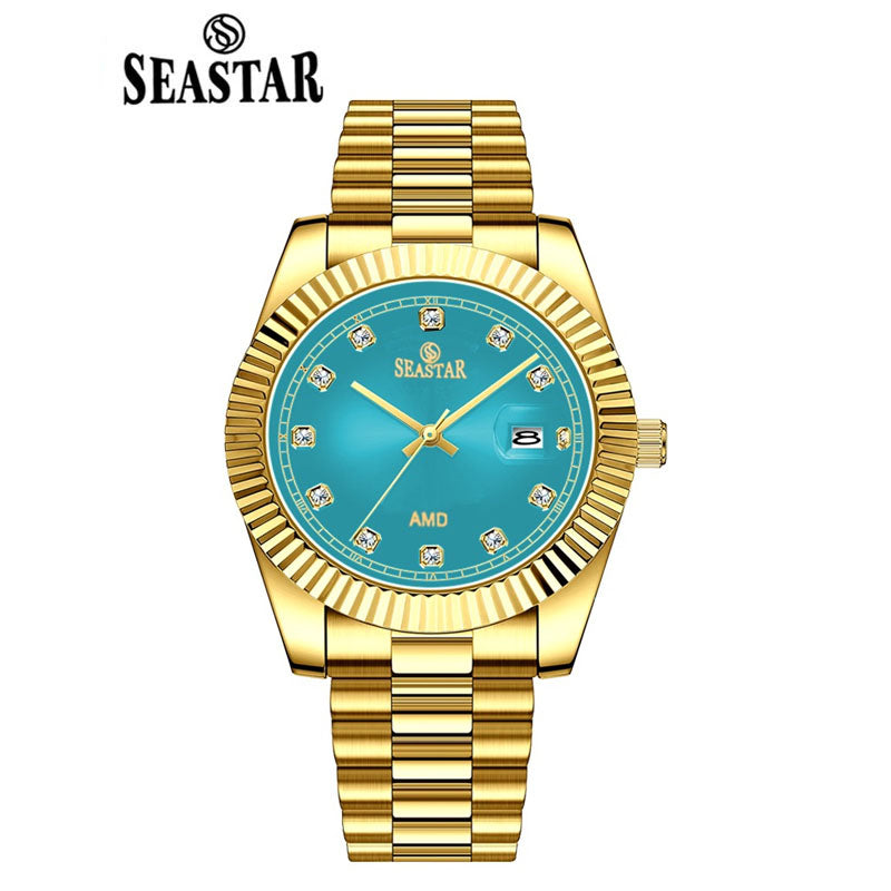 SEASTAR Original Brand Stainless Steel Band Wrist Watch For Men With Brand (Box & Bag)-1111