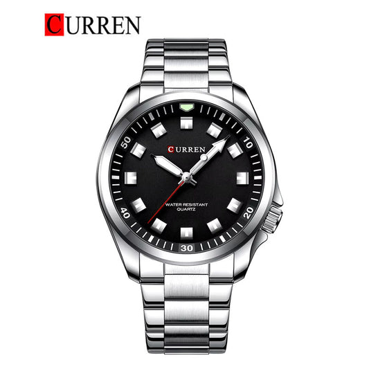 CURREN Original Brand Stainless Steel Band Wrist Watch For Men With Brand (Box & Bag)-8451