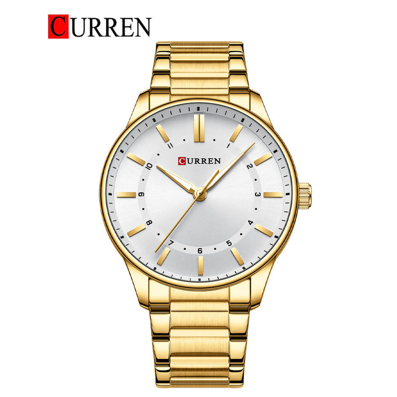 CURREN Original Brand Stainless Steel Band Wrist Watch For Men With Brand (Box & Bag)-8430