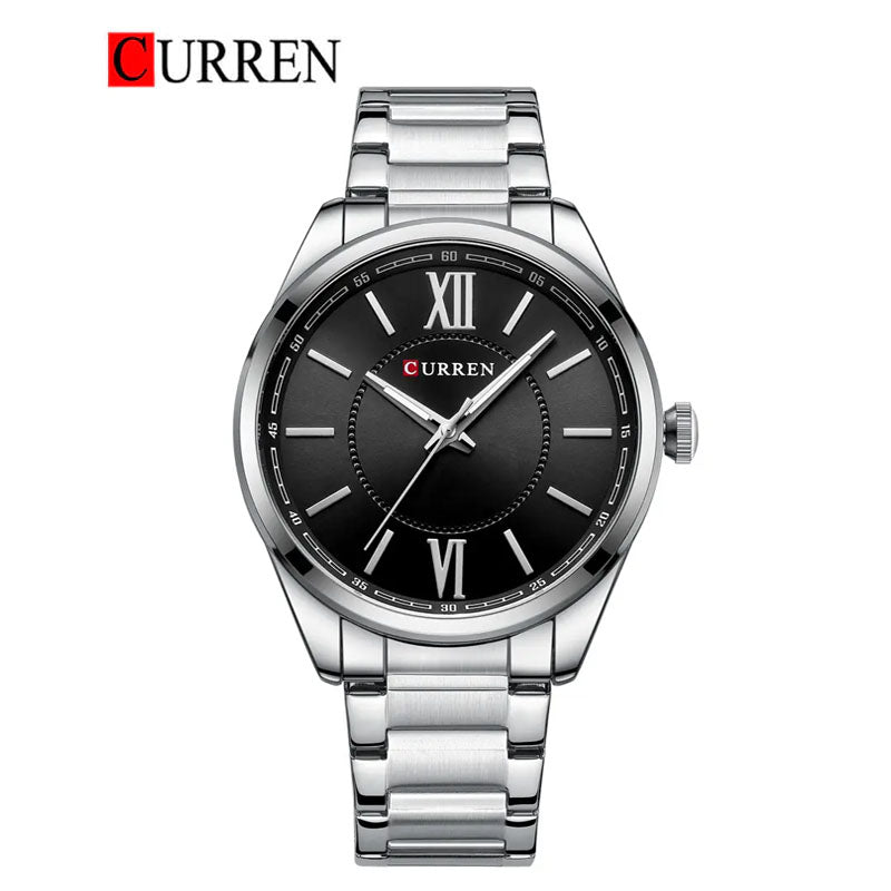 CURREN Original Brand Stainless Steel Band Wrist Watch For Men With Brand (Box & Bag)-8423