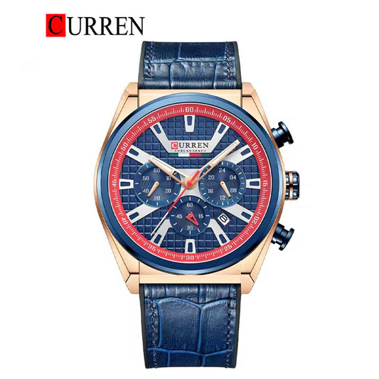 CURREN 8392 Men's Rubber Straps Watch