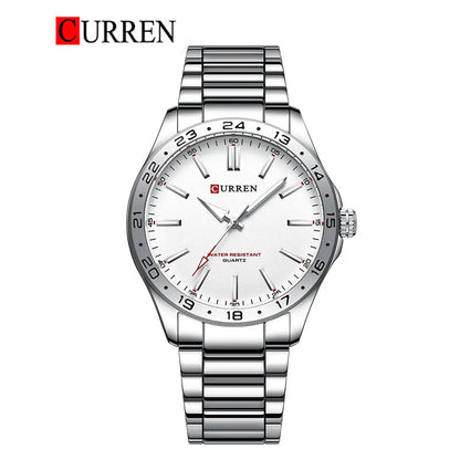 CURREN Original Brand Stainless Steel Band Wrist Watch For Men With Brand (Box & Bag)-8452